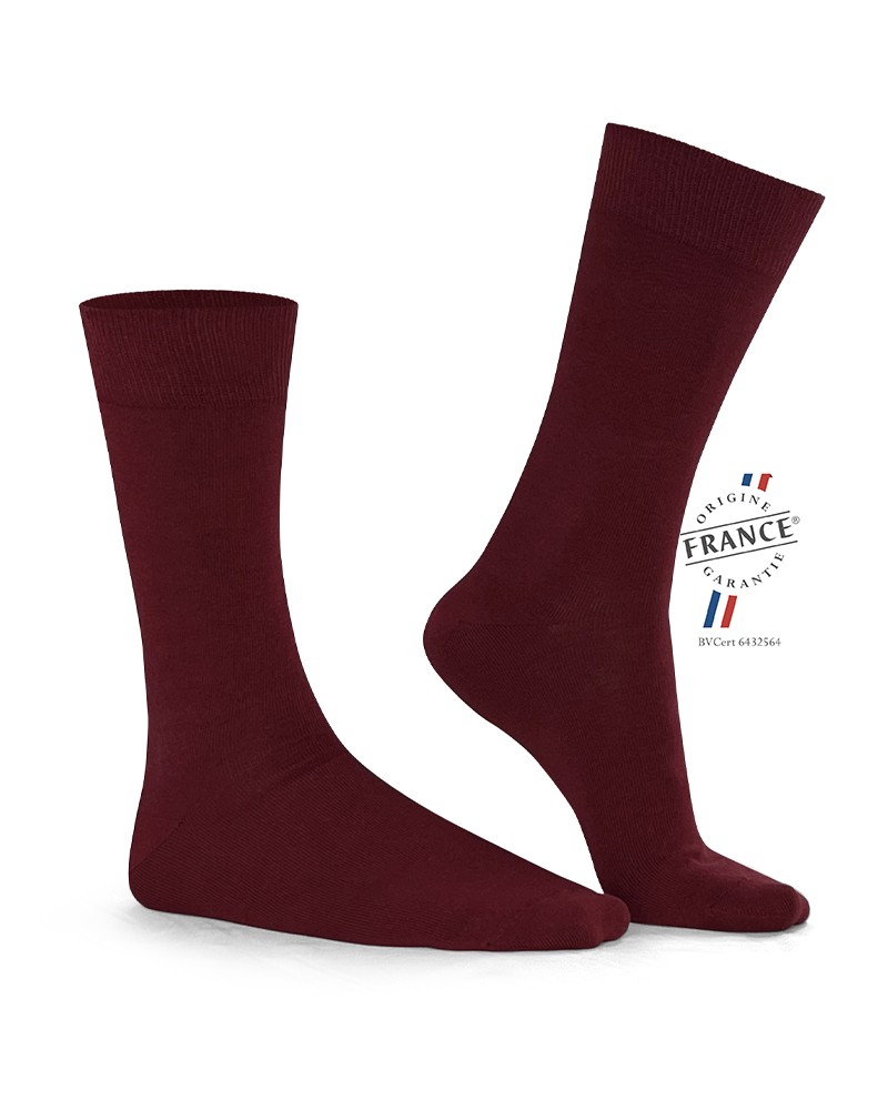 chaussettes bordeaux x 4 3942 (3) (1)